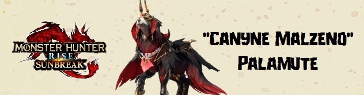 Banner Canyne Malzeno Palamute - Monster Hunter Rise Sunbreak Collection