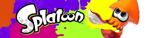 Banner Inkling Squid Orange - Splatoon series