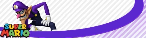 Banner Waluigi - Super Mario series