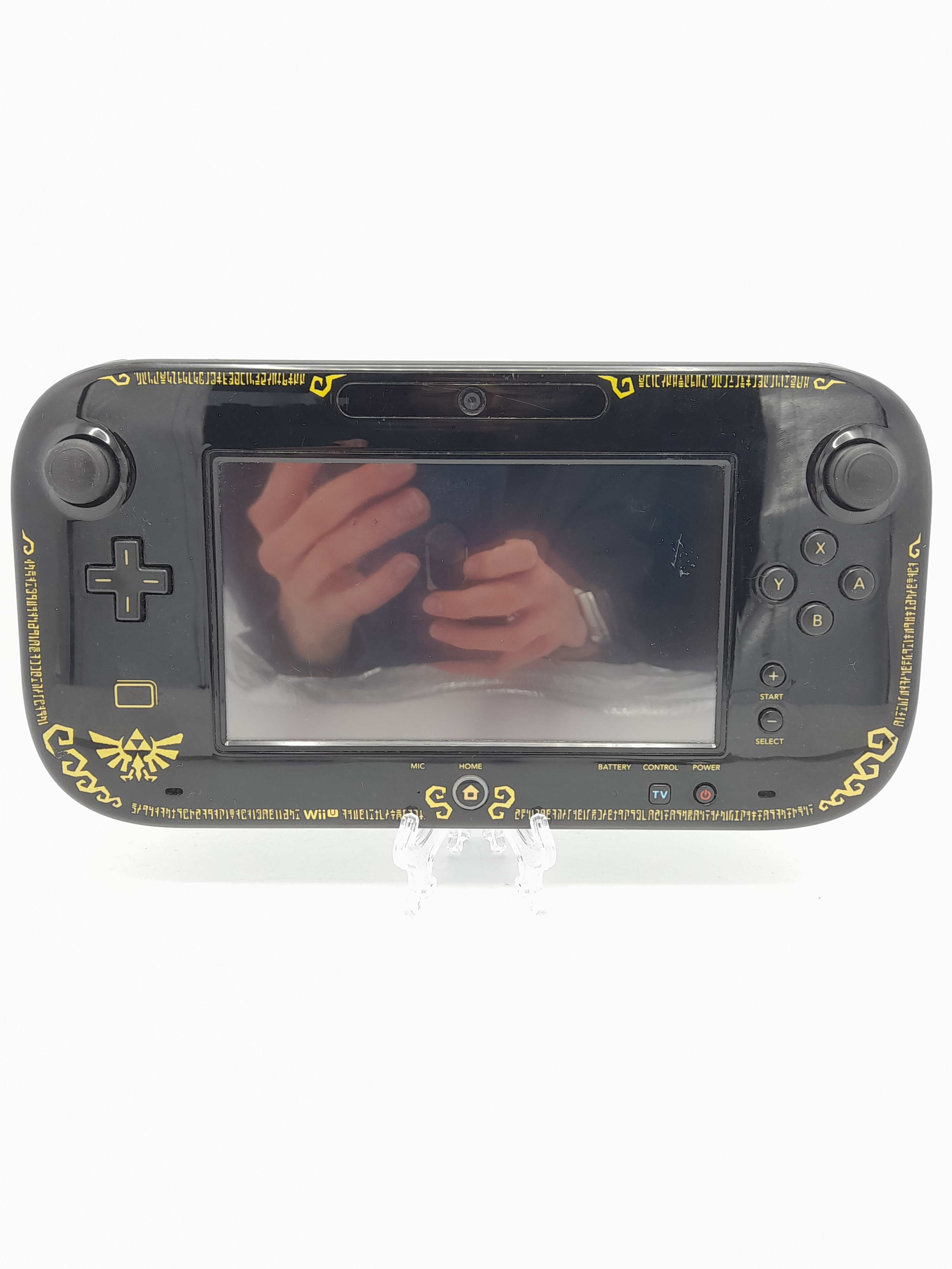 Foto van Wii U Gamepad Zwart Zonder Batterij - Gebruikte Staat