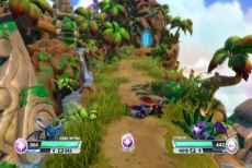 Review Skylanders SWAP Force: Grafisch is het heel mooi. Hier zie je Cynder in het eerste level (op weg naar houthol)