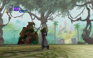 Joga como o Baloo do Livro da Selva.