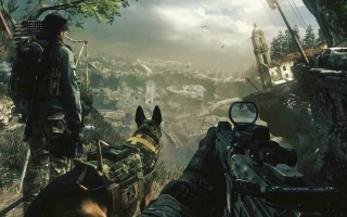 Para aquellos que dicen que todos los Call of Duty son iguales: ¡este juego tiene un perro! ¡Awww...!