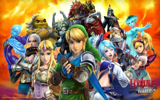 <a href = https://www.mariowii-u.nl/Wii-U-spel-info.php?t=Hyrule_Warriors>Hyrule Warriors</a> apresenta muitos personagens jogáveis da série The Legend of Zelda.