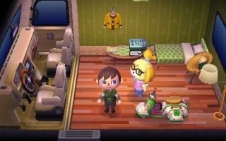 Nodig Isabelle uit in <a href = https://www.mariowii-u.nl/Wii-U-spel-info.php?t=Animal_Crossing_amiibo_Festival>Animal Crossing</a>: New Leaf (3DS).