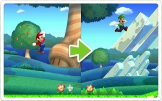 ... maar Luigi kan een stuk hoger springen en remt langzamer af dan normaal...