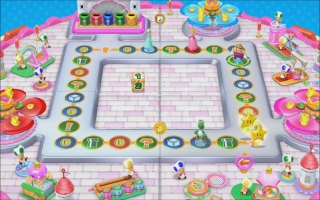 Dit bord speel je vrij als je de Peach amiibo scant in <a href = https://www.mariowii-u.nl/Wii-U-spel-info.php?t=Mario_Party_10>Mario Party 10</a>