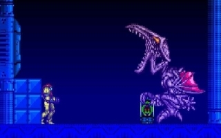 Ridley verscheen eerder al in Super Metroid (SNES)... Hij is wel groot!