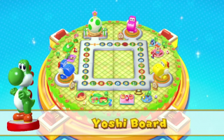 Vous pouvez utiliser Yoshi dans <a href = https://www.mariowii-u.nl/Wii-U-spel-info.php?t=Mario_Party_10>Mario Party 10</a> pour débloquer un nouveau plateau Amiibo.